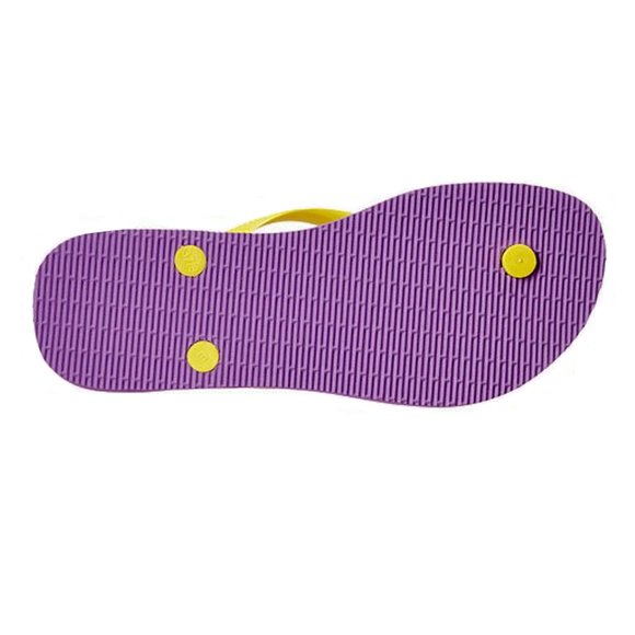 HAVAIANAS Purple & Yellow Animal Face & Polka Dot Thong Slim Fresh Flip Flops - Picture 5 of 5